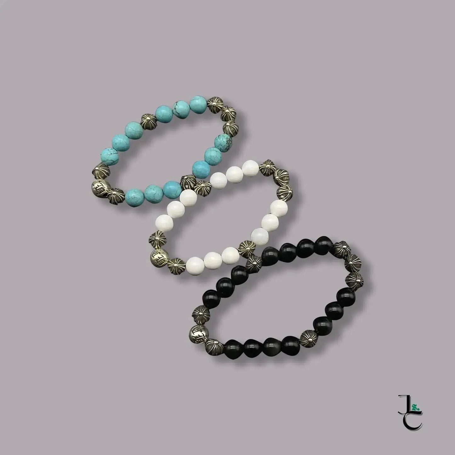 NOIR 8 Silver Bead Bracelet - Jade St. Clair - Jade St. Clair