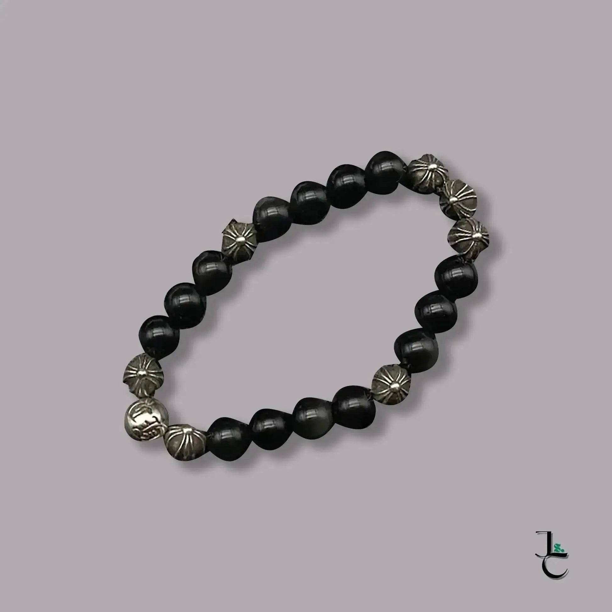 NOIR 8 Silver Bead Bracelet - Jade St. Clair - Jade St. Clair