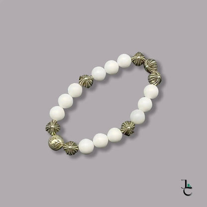 NOIR 8 Silver Bead Bracelet - Jade St. Clair - Jade St. Clair