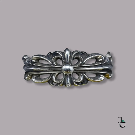 NOIR Silver Cross Flower Bracelet - Jade St. Clair - Jade St. Clair