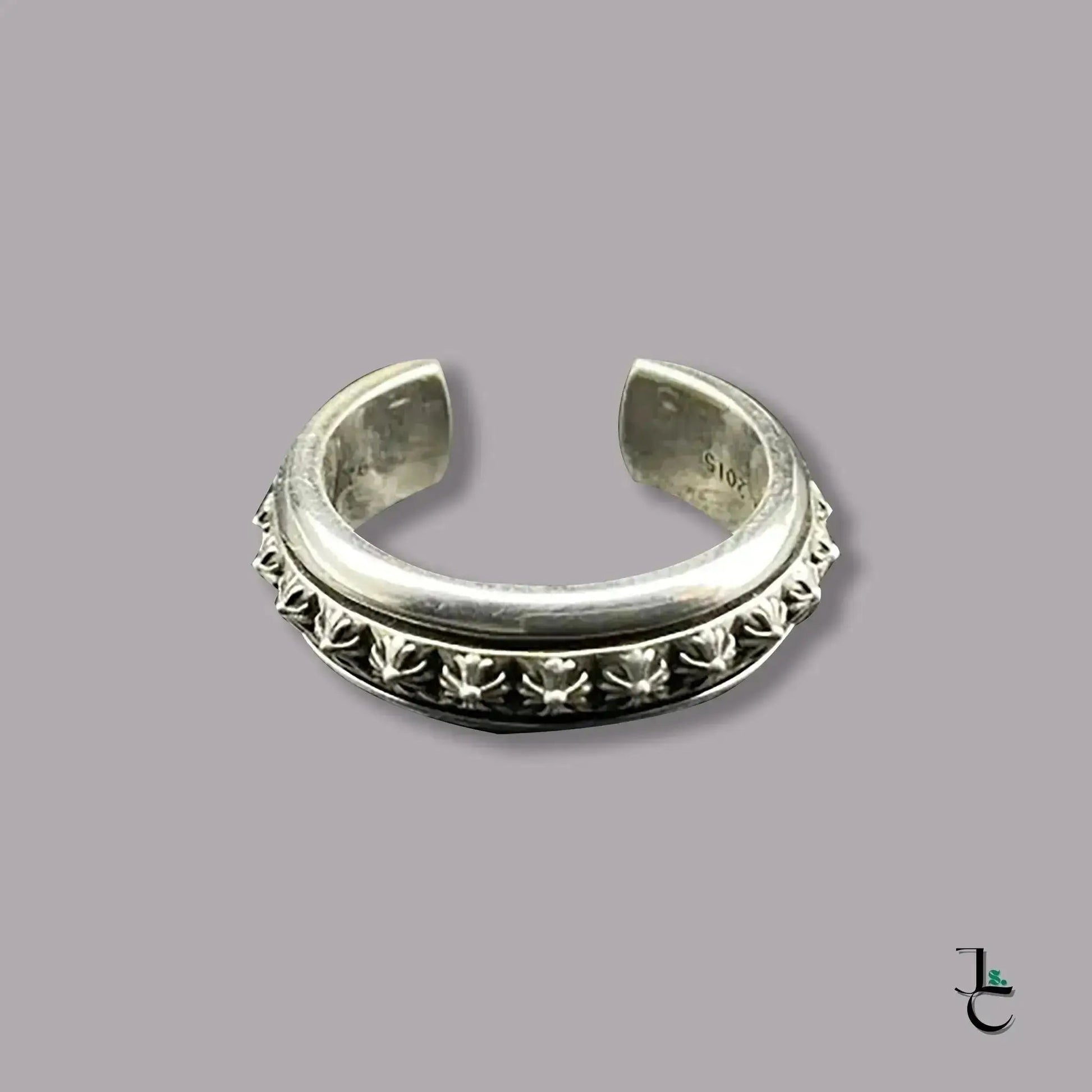 NOIR Silver Cross Rivet Ring - Jade St. Clair - Jade St. Clair