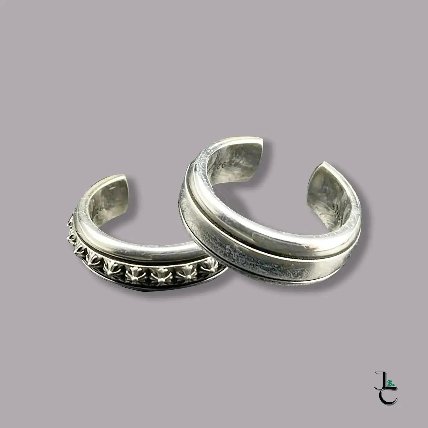 NOIR Silver Cross Rivet Ring - Jade St. Clair - Jade St. Clair