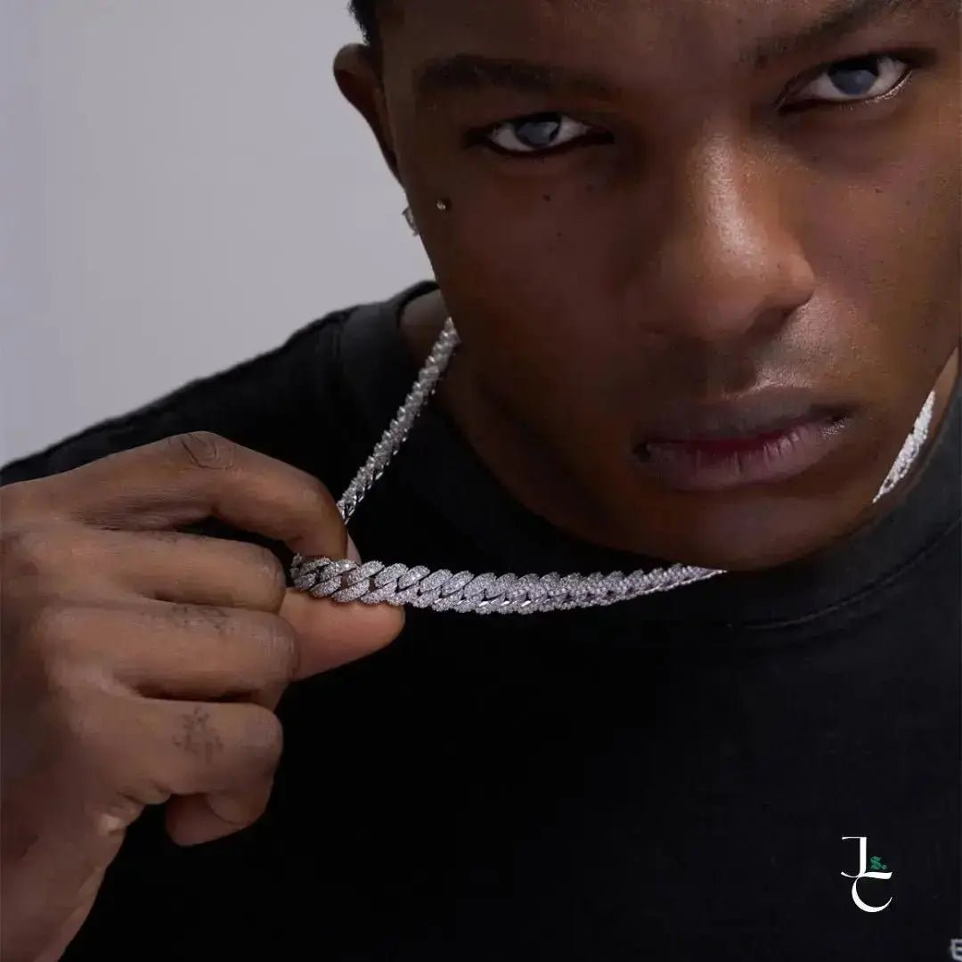 Petit Encrusted Cuban Link Chain - Jade St. Clair - Jade St. Clair