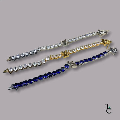 Repurposed LUX Logo Diamond Tennis Bracelet - Jade St. Clair - Jade St. Clair