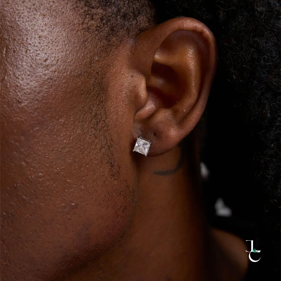 Sterling Silver Square Studs - Jade St. Clair - Jade St. Clair