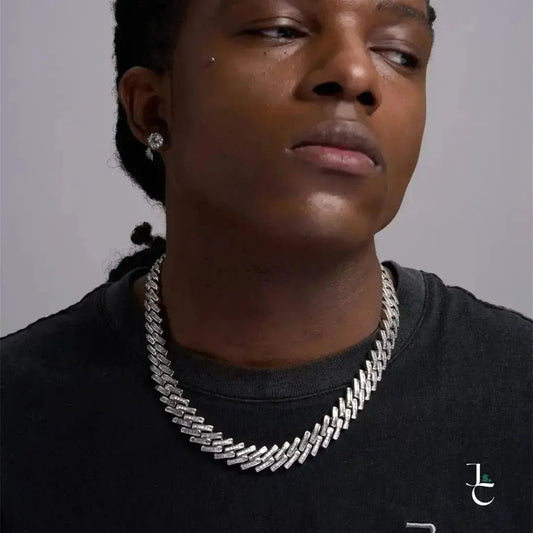 Subtle Encrusted Cuban Link Chain - Jade St. Clair - Jade St. Clair