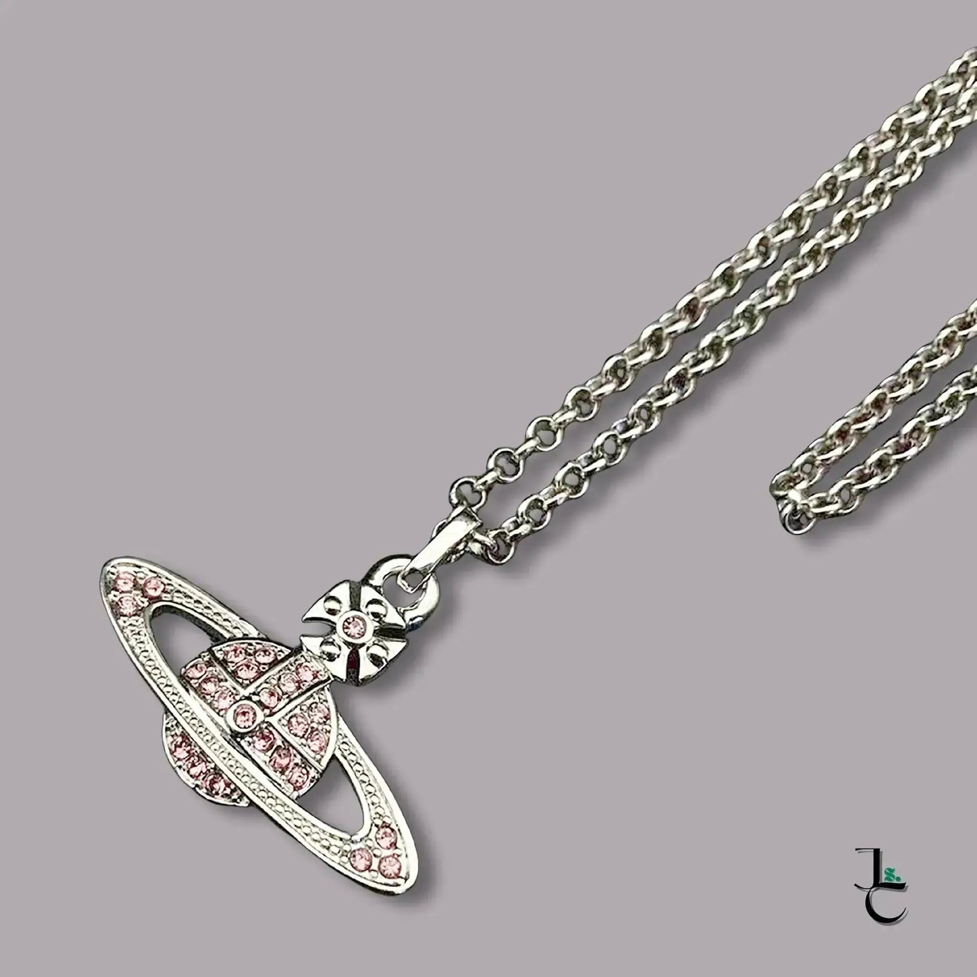 VELA Pink Diamond Saturn Necklace - Jade St. Clair - Jade St. Clair