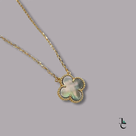 Alhambra Gold Clover Opal Pendant Necklace - Jade St. Clair - Jade St. Clair