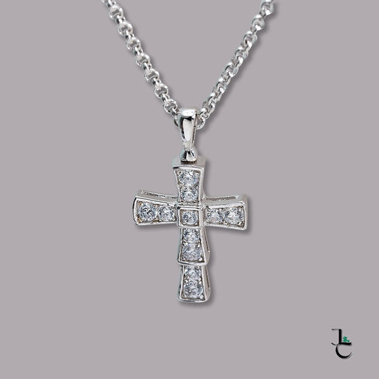 BVL Diamond Cross Necklace - Jade St. Clair - BVLGARI