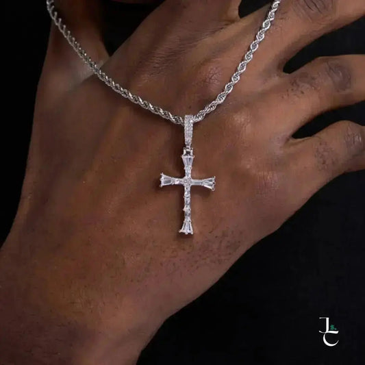 Diamond Small Cross Pendant - Jade St. Clair - Jade St. Clair