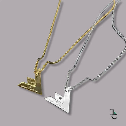 LUX Custom Diamond Triangle Logo Necklace - Jade St. Clair - Jade St. Clair