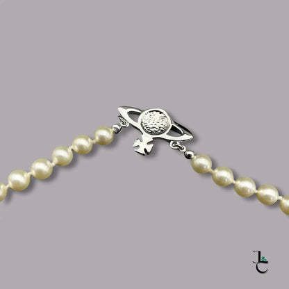 VELA Pink Diamond Pearl Saturn Necklace - Jade St. Clair - Jade St. Clair